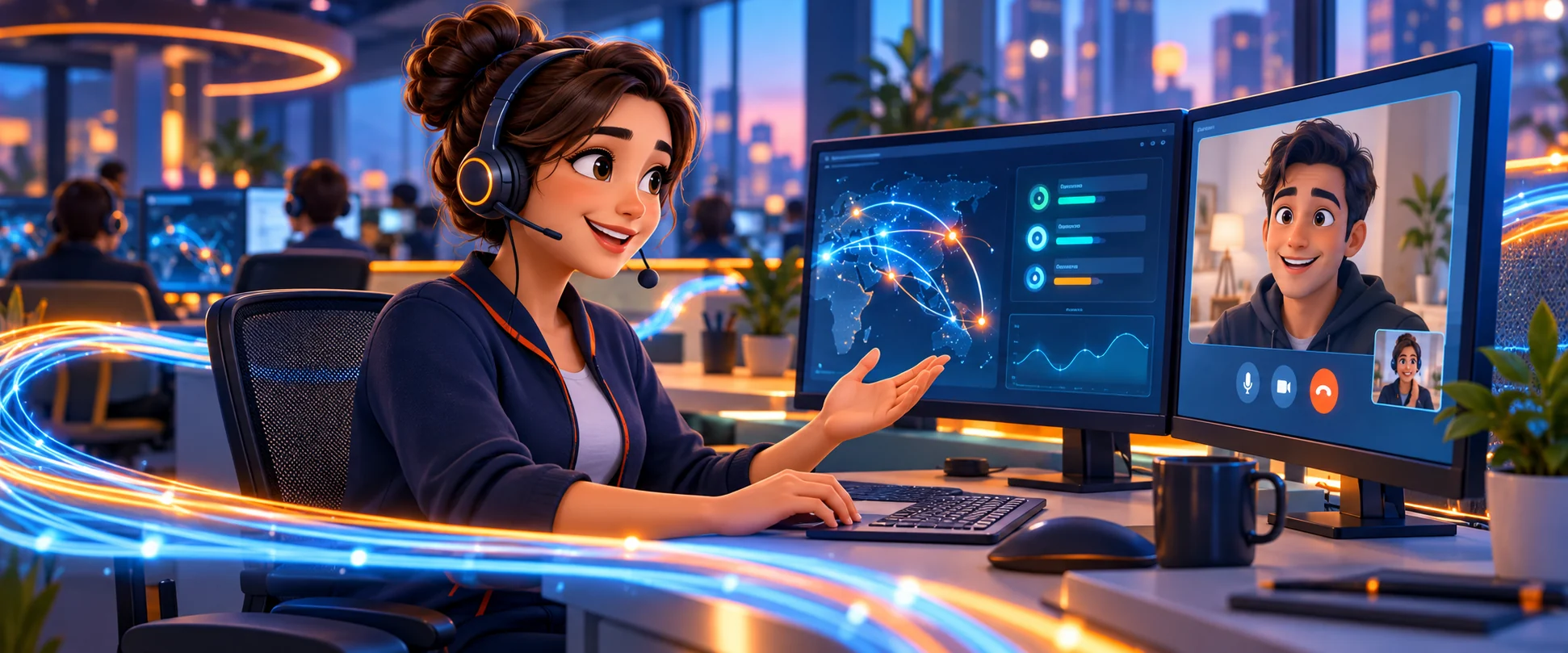 Atendente do suporte especializado A2 Connect+